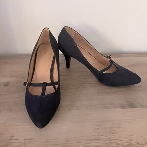 FIONI Elegant Navy Women's Heels 7.5